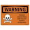 Signmission OSHA WARNING Poison Check MSDS Follow Guidelines 14in X 10in Rigid Plastic, 14" W, 10" H, Landscape OS-WS-P-1014-L-12766 - alternate 1